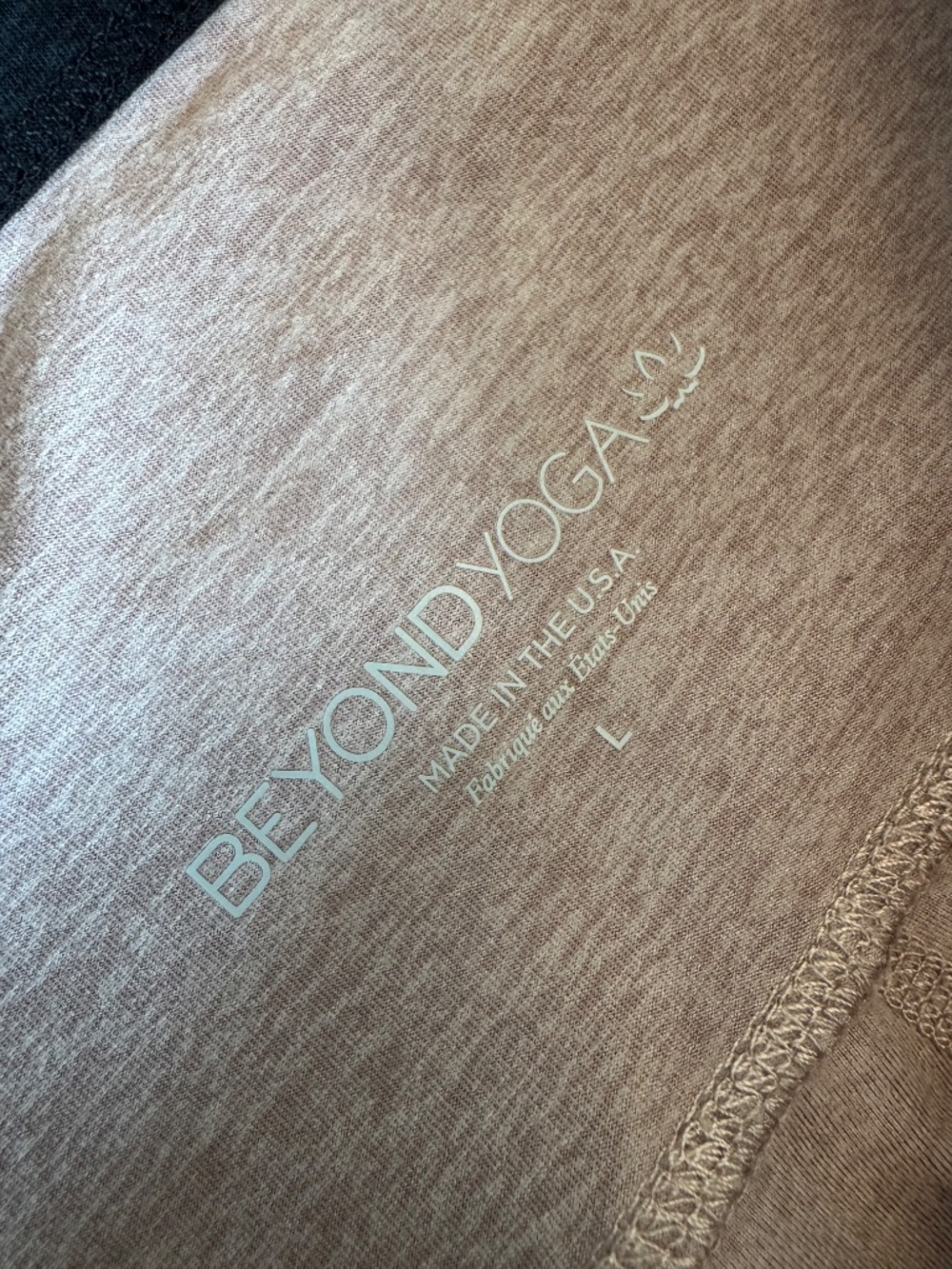 Beyond Yoga Colorblock Tights - L - Black & Tan - Picture 5 of 8